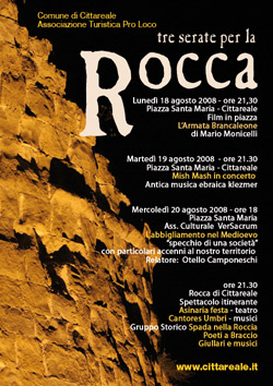 Tre serate per la Rocca