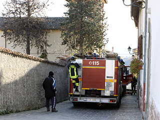 Campane pericolose, a Cittareale intervengono i Vigili del fuoco